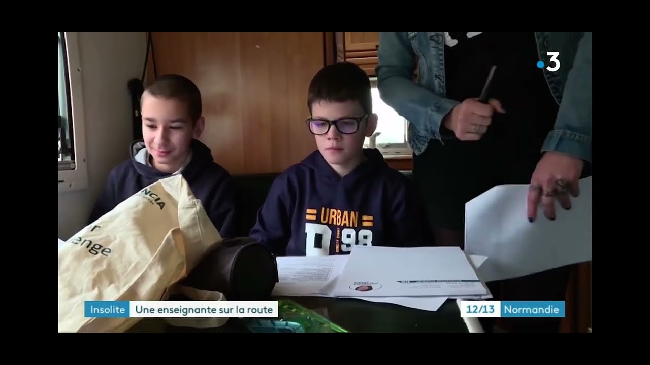 Professeur Truck au JT de France 3 – Une enseignante sur la route